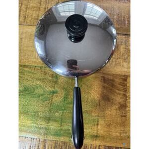 REVERE WARE 1801 VTG Copper Bottom 2 QT SAUCEPAN & Lid  93h CLINTON Ill USA #4